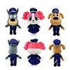 Sheriff Labrador Plush Toys Cartoon Animation Dog Dolls Cute Soft Stuffed for Kids Birthday Christmas Gifts