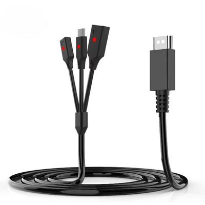 3 в 1 USB-кабель для зарядки, используется для контроллера консоли Nintendo Joy-Con, кабель передачи данных Type-C для геймпада, используется для переключения игровых аксессуаров