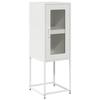 VidaXL Buffet blanc 36x39x107 cm acier laminé à froid, meuble de rangement, meuble de rangement de cuisine, meuble de 853403