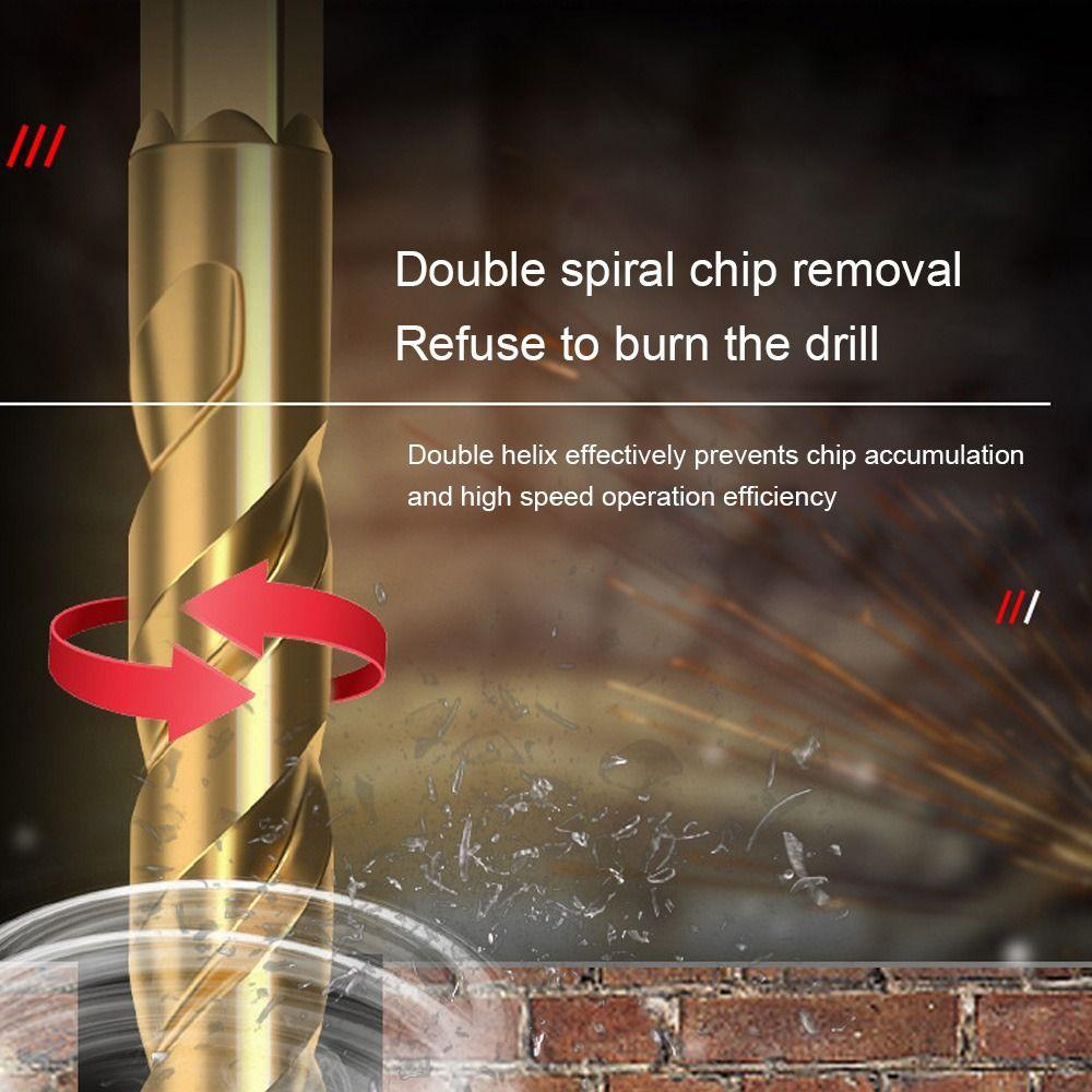 Hex Handle Drill Bits Hard Alloy Drilling Tools High Efficiency Metal Drill  Concrete