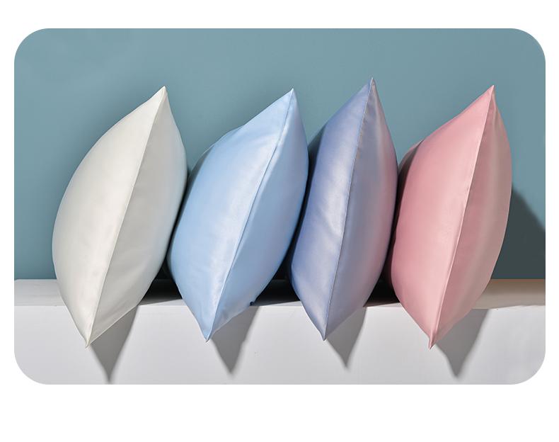 Summer Ice Silk Pillowcase Set - Two 48x74cm Universal Single Pillowcases and Core Set