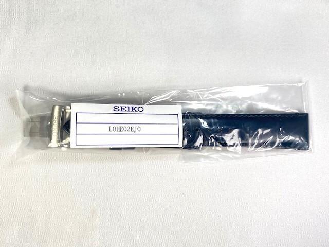 SEIKO L0HE02EJ0 Prospex 20 мм Кожаный для ремешка, Телячья кожа, Синий, модели HBC008J/6R54-00B0