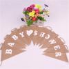 Burlap Banner Birthday Party Linen Pennant Environmentally Friendly 13 X17cm Wedding Hanging Flags Linen Pennant Lightweight