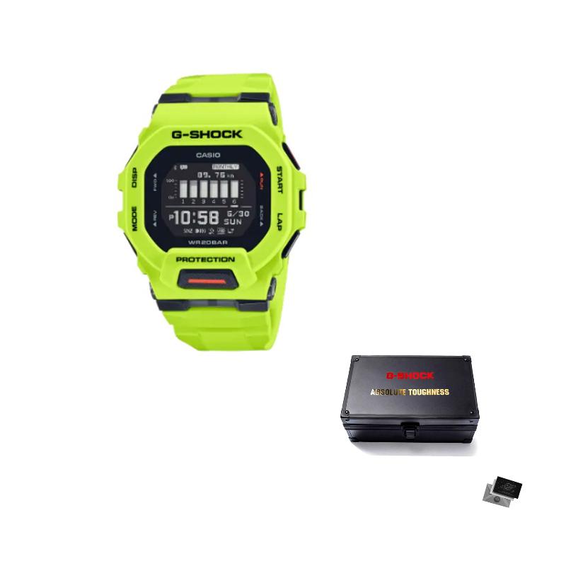 Casio G SQUAD Кварцевые часы на полимерном ремешке Мужские часы Черный циферблат GBD-200-9JF-