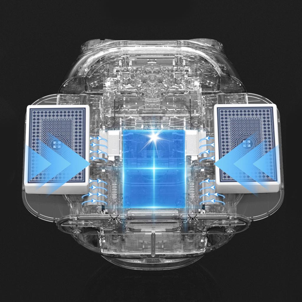 Автоматическая карточная шаффл-машина и дилер 2-в-1, перезаряжаемая электрическая машина для тасовки и раздачи карт для Покера, Блэкджека, Техасского Холдема