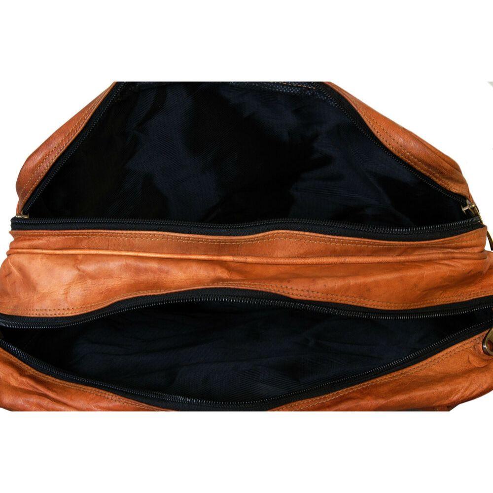 Винтажная новая мужская сумка из козьей кожи, настоящая коричневая сумка через плечо для ноутбука, портфель