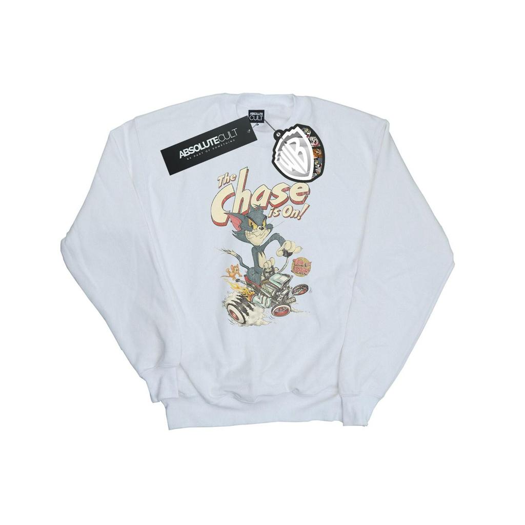 Tom and Jerry Mens The Chase Is On Sweatshirt