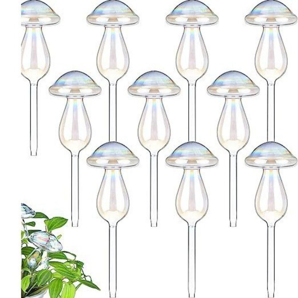 Mushroom Shape Plant Watering Glass Globes Glass Drip Irrigation System Home Supplies