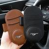 Car Leather Glasses Clip Sun Visor Multi-function Sunglasses Clip Car Accessories For Ford Focus Mondeo MK1 MK2 MK4 MK3 Fiesta ST