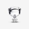 Charm - PANDORA - Chien &amp; Os - Argent - Gris - Femme