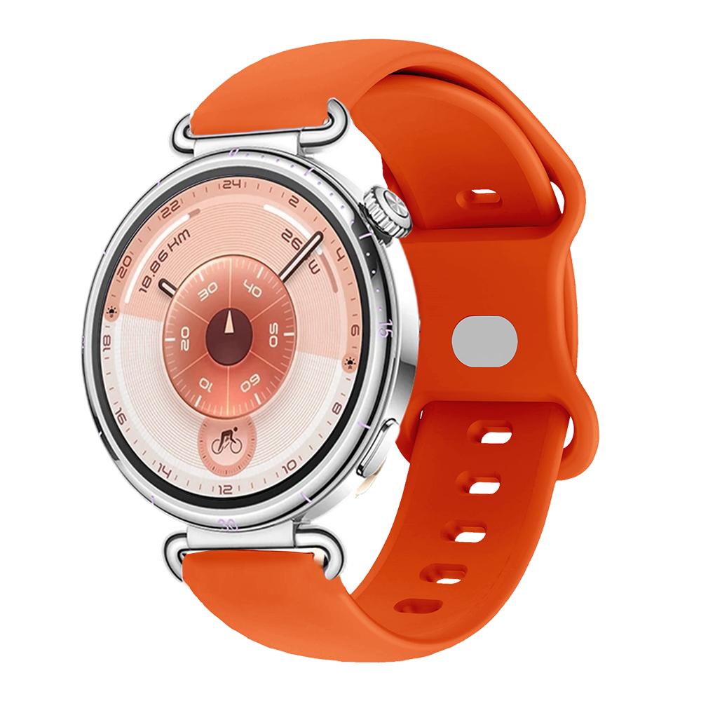 18-мм ремешок для Huawei GT6 5 4 41 мм GT5 Pro Watch 5 42 мм Бабочка Пряжка Мужской Женский Силиконовый Ремешок для Hauwei GT6 5 4 41 мм Ремешок