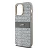 Dkny Dkhcp14Lprthsle Iphone 14 Pro6.1 Beżowy/Beige Twarde Etui Skórzany Pasek Mono & Metalowe Logo