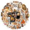 50 Waterproof Little Monkey Graffiti Stickers - Cartoon Animal Designs for Water Cups