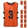 6PCS Kid S Football Pinnies Quick Drying Soccer Jerseys Youth Sports Scrimmage Basketball Team Training Numbered Bibs