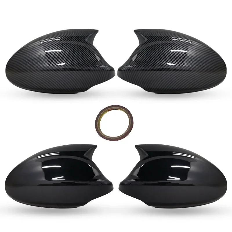 Замена крышек боковых зеркал с черным узором из углеродного волокна для BMW E90 E91 2005-2007 E92 E93 2006-2009 E81 E82 E88 E87 E88