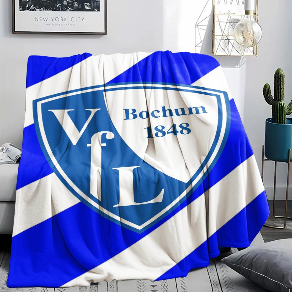 1pc VfL Bochum 1848 Print Flannel Blanket, High quality Comfortable for All Seasons, Home Decor, Warmth and Comfort, Perfect for Christmas Gifts98
