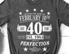 Big 40th Birthday Shirt, Legendary 40th Birthday, Born In February 1983, Limited Edition 40th Bday Gift, Custom Birthday Shirt, Big 40th