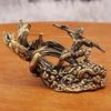 Black Myth Wukong Bronze Metal Figurine: Sun Wukong Riding the Waves Desktop Decoration