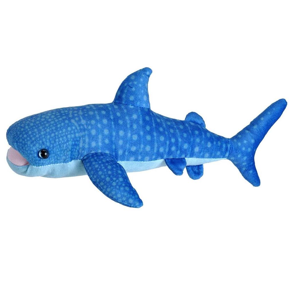 Wild Republic Whale Shark Plush Toy, Fluffy Sea Creature Figurine, W19 X D37 X H14cm (23477)