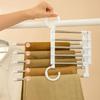 Telescopic Multi-layer Pants Hanger - Folding Magic Clips for Wardrobe Storage