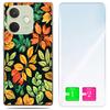 Etui Do Oppo A5 Pro Obudowa Foto Case Plecki Grafika Liscie + Szkło 9H
