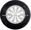 Black EVA Round Dartboard Wall Protector - Mountable, Storable, Splicable, Removable Accessory