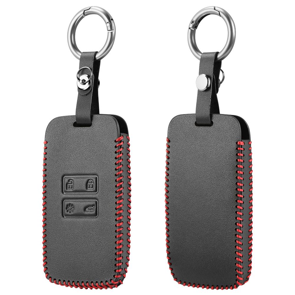 Чехол для ключа из искусственной кожи для Renault Austral, Kadjar, Clio, Megane, Captur, Arkana, Koleos, Zoe, Scenic, Dacia Sand 1 шт.