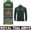 Футболка Королевской тайской армии Ranger Tiger Sword Airborne Military Soldier Thailand Майка с высоким воротом и длинным рукавом с вышитым логотипом для мужчин и женщин унисекс
