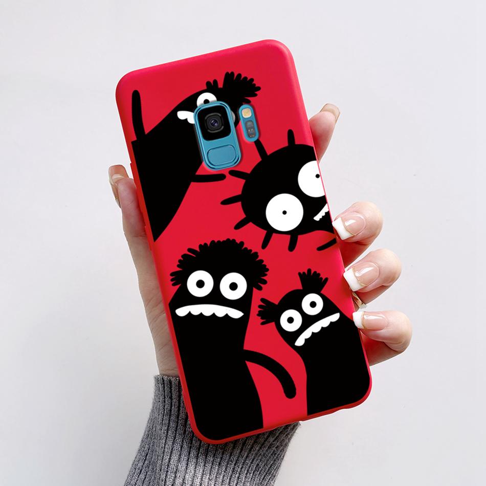 Case For Samsung Galaxy S9 S 9 Plus Phone Cover Cute Cat Cartoon Bear Frog Soft TPU Coque For Samsung S9 Bumper S9+ S9PLUS Funda