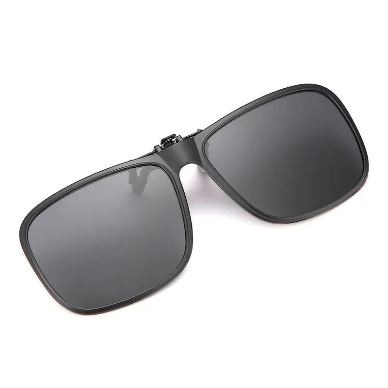 New Retro Clip-On Sunglasses TR90 Night Vision Driving Sunglasses with Sunshade Lens Stylish Eyewear