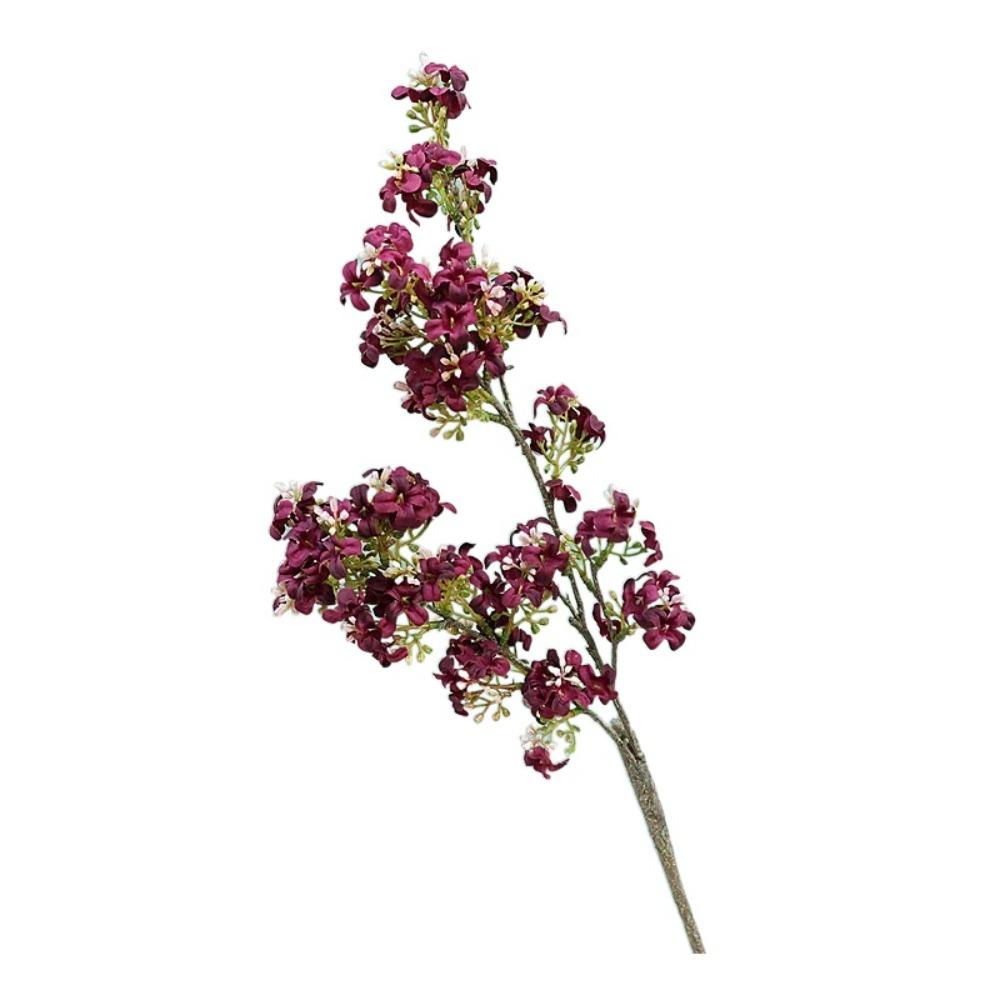 Plastic Artificial Thyme Flower Luxury Fake Flower Thyme Flower Branch  Holiday Party Wedding