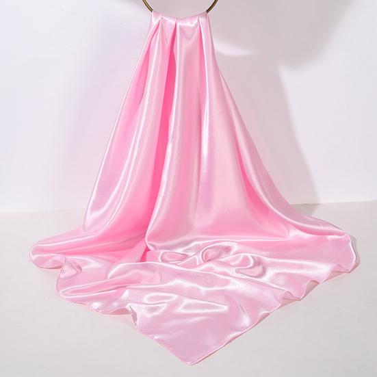 Женская шаль, однотонная, мягкая, имитация шелка, гладкая, легкая, дышащая, атласная шаль для повседневных путешествий, вечеринок