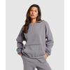 Fleece Oversized Sweatshirt Medium Grey B8a7g Gb7l