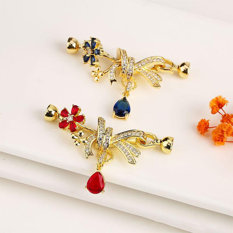 Латунные застежки-бантики, застежки, соединительные элементы, замки для аксессуаров для изготовления ювелирных изделий своими руками