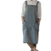 Canvas Washed Denim Advertising Apron Kitchen Bib Work Clothes