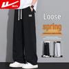 Мужские прямые брюки в стиле athleisure на кулиске