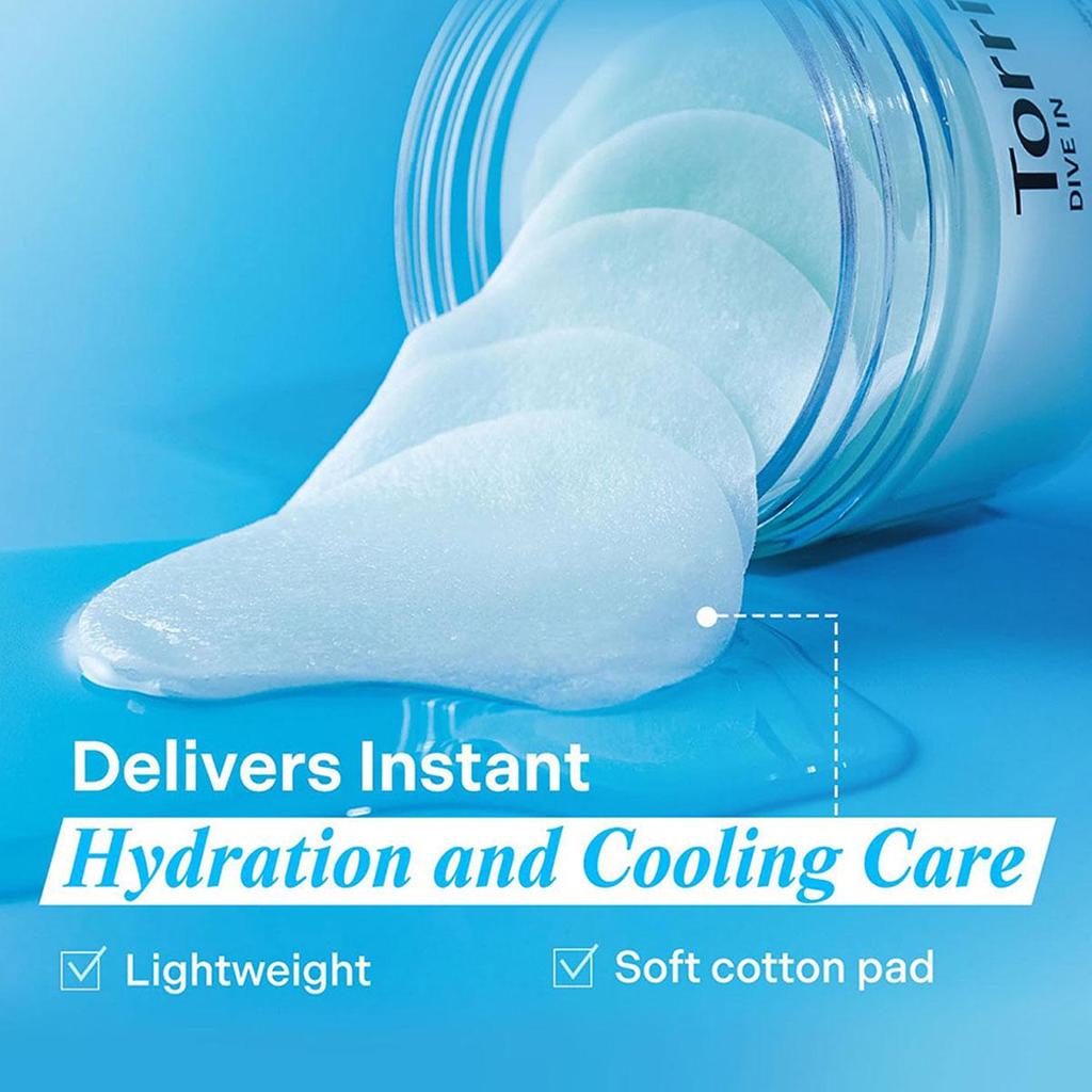 TORRIDEN Веганские тонер-пэды с гиалуроновой кислотой Dive-in (80 колодок)