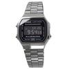 CASIO Casio Стандартные часы для детей, мальчиков и девочек, дешевые Casio Chipkashi Digital Date, черные, зарубежные, модель A168WGG-1B, мужские и женские [Товар]