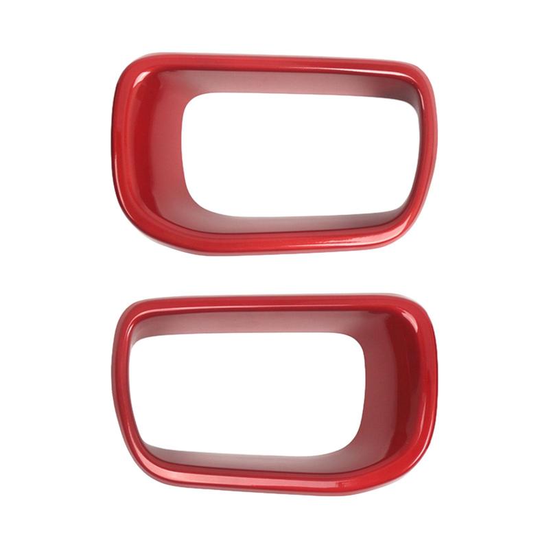 Car Front Bumper Air Duct Cover Pair Red Plastic Grille Frame for Mini Cooper S F55 F56 F57 2014 to 2021