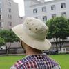 Summer Men Bucket Hat Outdoor UV Protection Wide Brim Panama Safari Hunting Hiking Hat Mesh Fisherman Hat Beach Sunscreen Cap