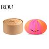 Steamed Bun Sensory Toy Smiling Stress Ball Anti-Anxiety Cartoon Dumpling Squeeze Compact Soft Simulated Dough Fidget Portable Reliever