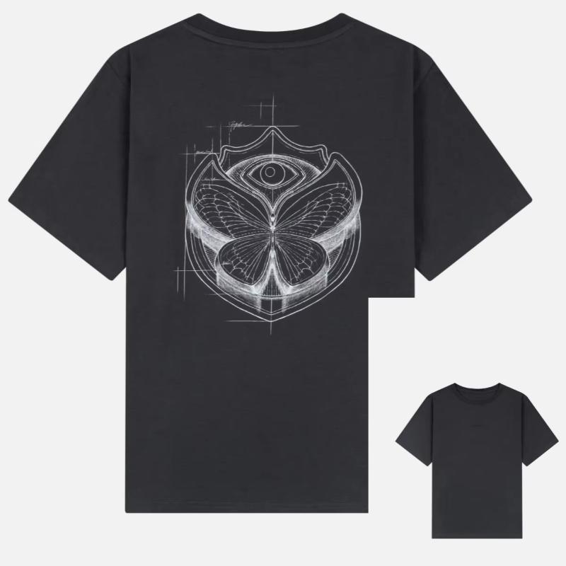 Summer Tomorrowland Graphic Cotton Tshirt Unisex Short Sleeve Fashion Brand Tee Luxury Casual Vintage Tees 2026 Comfortable Tee