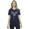 Disney Womens/Ladies Mickey Mouse Spider Web Head Cotton Boyfriend T-Shirt