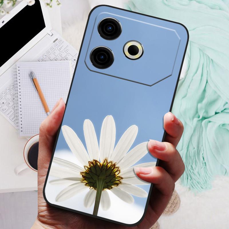 Для чехла Tecno Pova 6 Neo Pova6 Neo Роскошный телефон Силиконовая задняя крышка Для чехлов Tecno Pova 6 Neo Pova 6Neo Защитная оболочка Capas