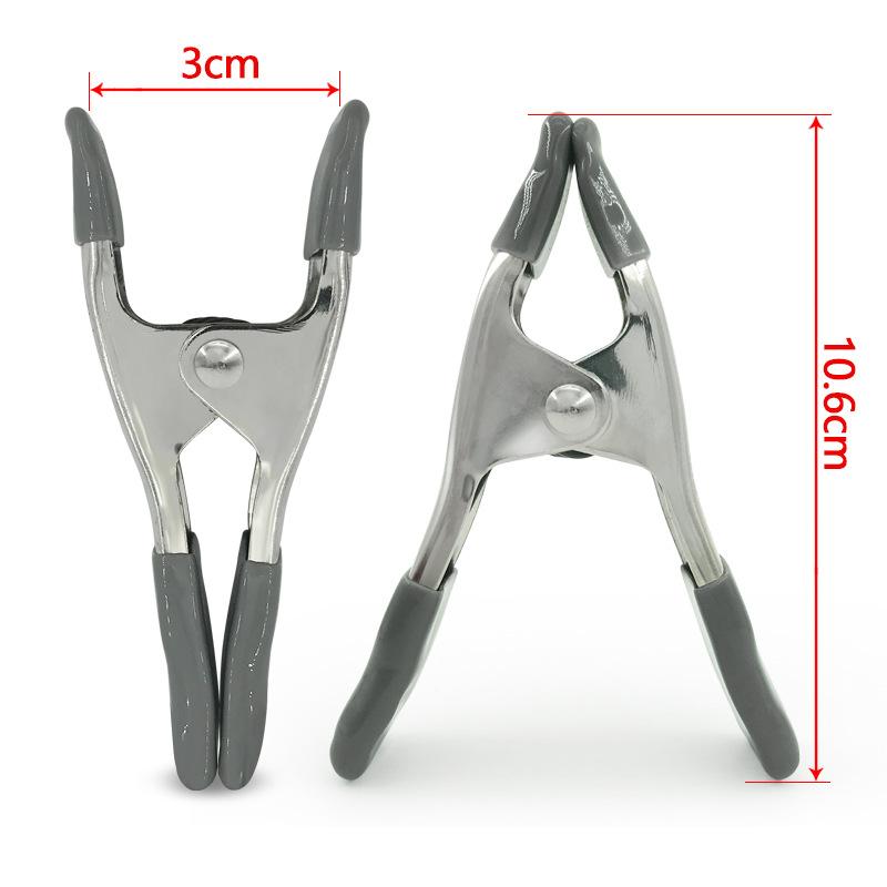 4-дюймовые прочные металлические пружинные зажимы для палаток, фонов, деревообработки, фотографии, муслина, А-образные зажимы с прочным захватом для универсального использования