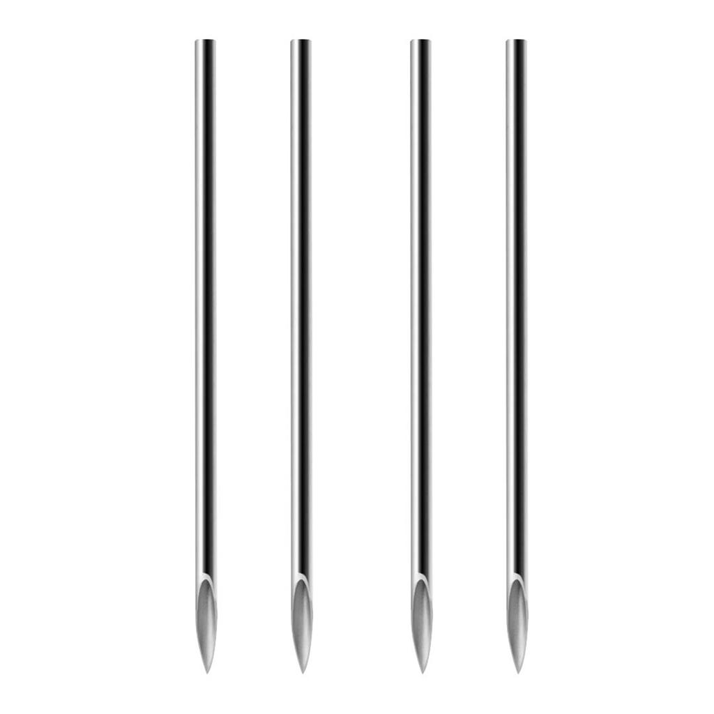6 Types 100PCS Piercing Needles Sterile Disposable Tattoo Piercing Needles for Nose Ear Lip