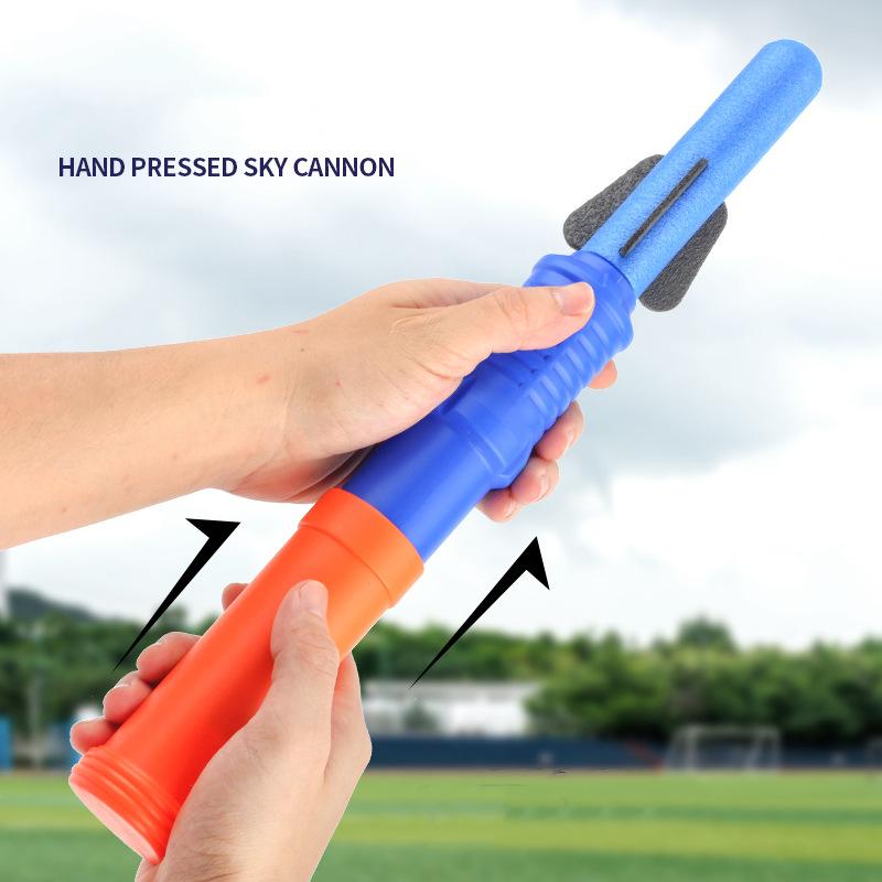 Foam Rocket Launcher Toy Set For Kids Outdoor Birthday Gifts – 3 Soft Rockets Per Launcher Shoots Up To 50 Feet