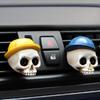 Car Air Freshener Vent Clip Skull Car Aromatic Vent Clip Automotive Air Fresheners 2Pcs Car Air Freshener Clips Car Interior