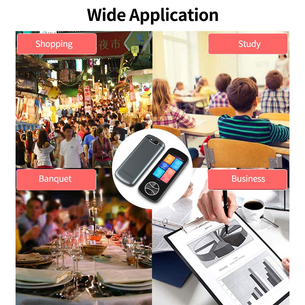 Умный переводчик V10 Поддержка онлайн/офлайн/перевод фотографий 3-дюймовый сенсорный экран из алюминиевого сплава