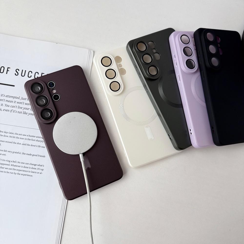 Для Samsung Galaxy S26 Ultra Чехол Защитный ТПУ Мягкий Металлический Цвет Задняя Крышка Мобильного Телефона